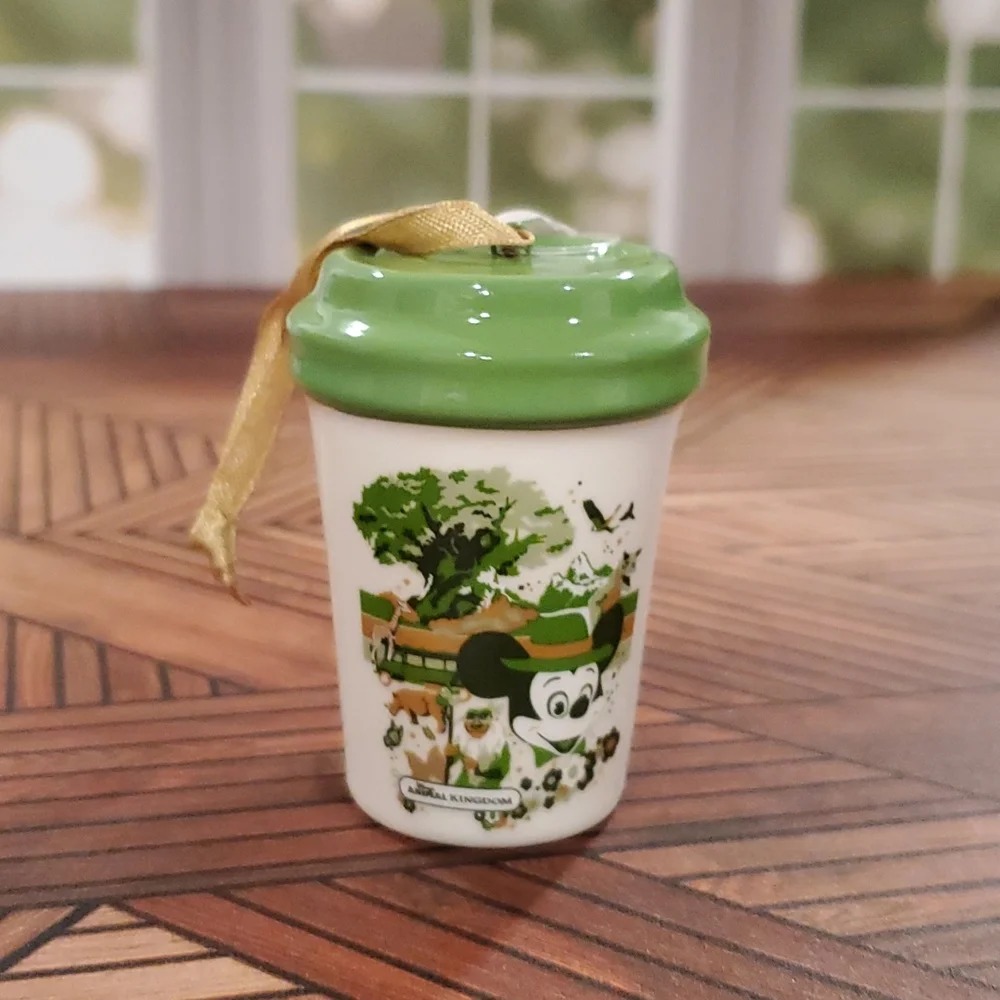 Walt Disney World Animal Kingdom Mickey themed ornament Christmas Starbucks NWT